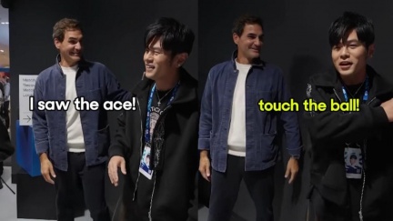 被費德勒看到了　周杰倫澳網吞Ace球出局苦喊好糗