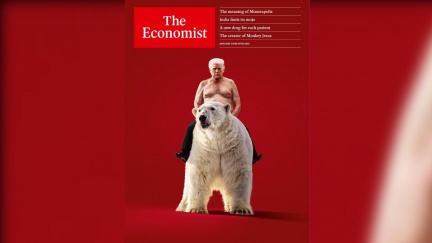 經濟學人封面「川普騎北極熊」　稱美削弱盟友信任