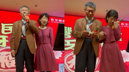 柯文哲獻唱「枷鎖該如何才能解脫」　陳佩琪落淚