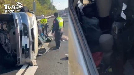 新竹國三翻車事故！一家六口遇劫　4智利籍親友受傷送醫