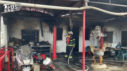 快訊／台東宮廟火警狂竄濃煙　91歲老婦「逃生嗆傷」急送醫