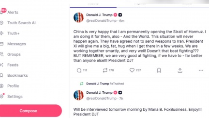 川普寫信給習近平談伊朗武器　最新發文：中國同意不軍援伊朗