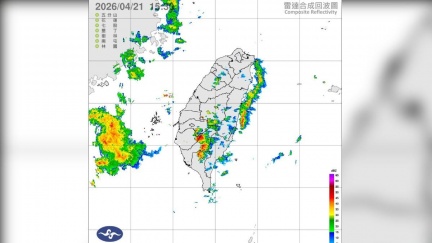 大雨特報　4縣市午後對流旺盛