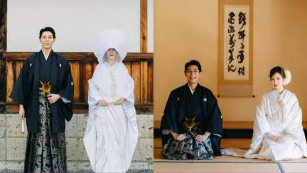 陳天仁牽手日籍帥尪拍婚紗照　披絕美「白無垢」