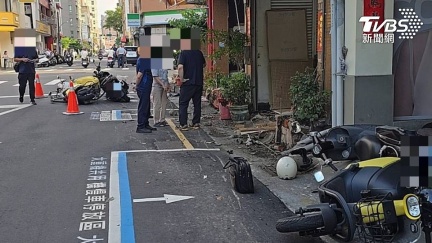 8旬婦開賓士失控暴衝　台中勤美商圈撞翻32車