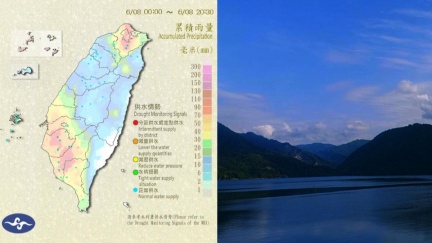 梅雨狂炸　全台水庫進帳1.8億噸