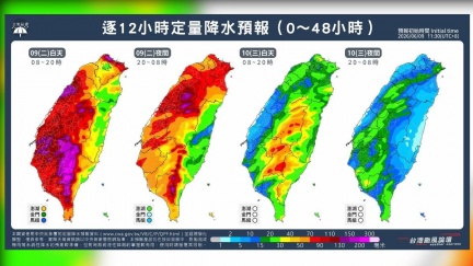 降雨最高峰來了　粉專示警下到明晨3地風險最高