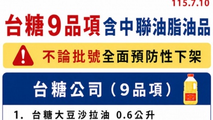 台糖9產品預防性下架　24日若檢驗合格將重上架