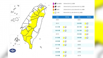 午後雨來了！12縣市大雨特報　防雷擊強風