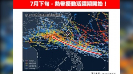 7月下旬恐有颱風？最新預測：進入熱帶擾動活躍期