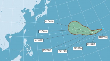 準「白海豚」颱風持續增強！最新路徑一次看