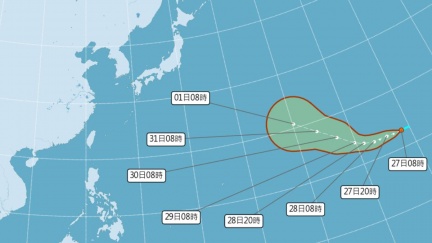 白海豚颱風生成最新路徑出爐　對台影響機率曝