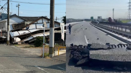 熊本強震傳民眾遭活埋　多棟建築倒塌橋梁受損