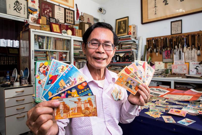 愛國獎券是林幸雄重要的人生記憶，他仍收藏許多古早獎券。