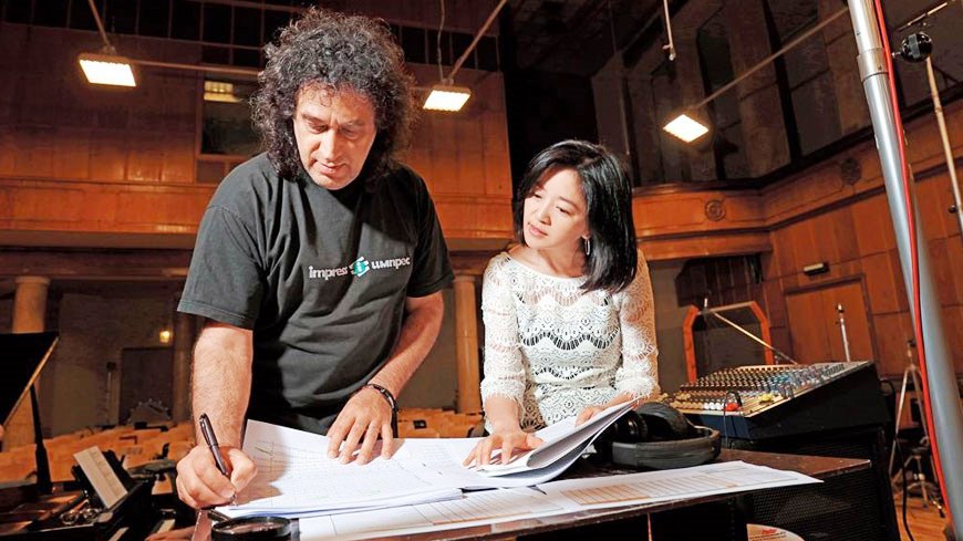 李欣芸（右）在電影配樂領域耕耘25年，累積25部電影配樂。