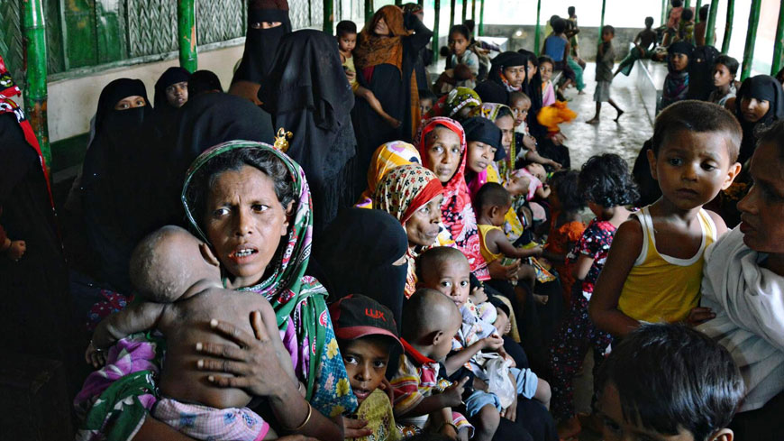 羅興亞人被稱為全世界最受迫害的族群。圖為逃至孟加拉的羅興亞難民，如今孟加拉也想把他們趕走。（東方IC）