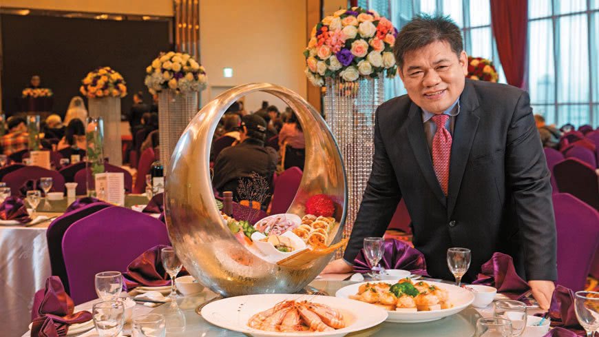 林志成國中畢業就投身餐飲業，10年前切入婚宴市場成立臻愛婚宴會館，在台北、台中共6家會館。