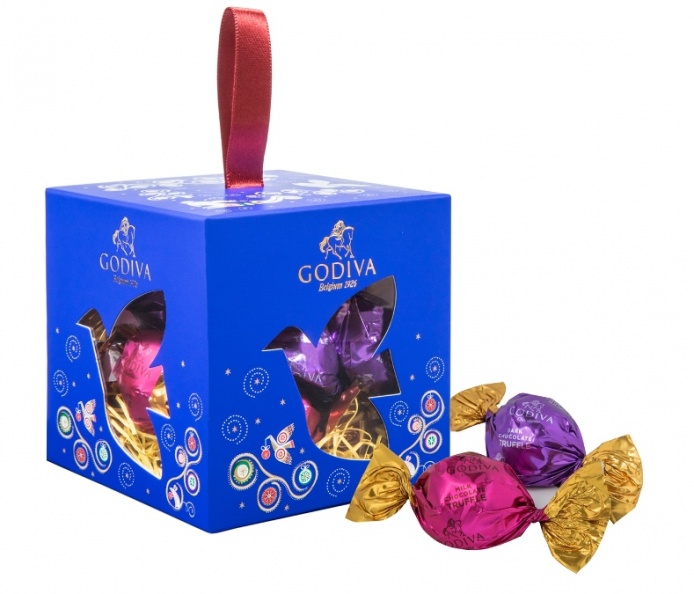 聖誕吊飾巧克力禮盒10顆裝NT$750with Wrapped Chocolates.jpg