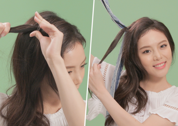 5分鐘用髮帶打造韓系編髮，手殘也學得會！