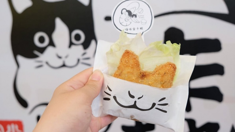 【新開店】貓奴注意！貓形炸飯糰登場  台南超Q街頭美食