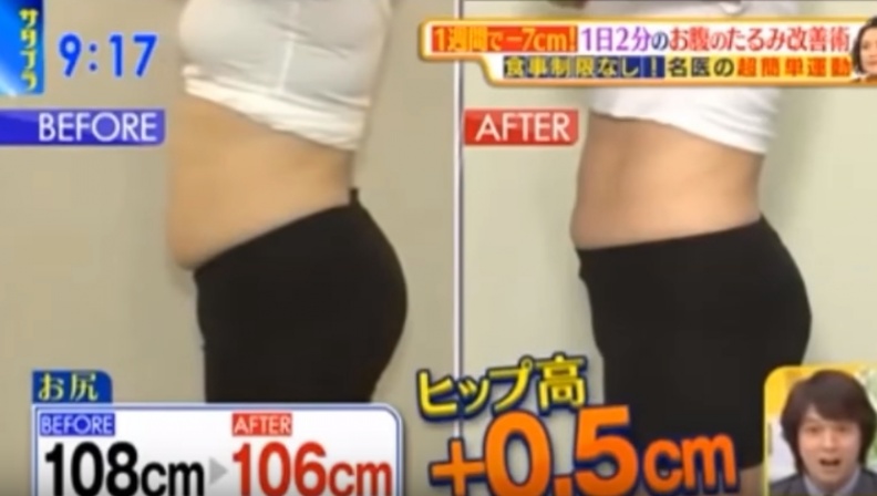 日本瘋傳的「腰瘦操」每天２分鐘超簡單兩招，一週腰圍竟可瘦７公分？