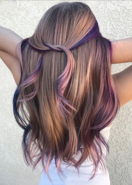 偏光銀河紫、珊瑚粉紅﹒﹒﹒新髮色30分鐘即染即卸，變髮不再怕踩雷！