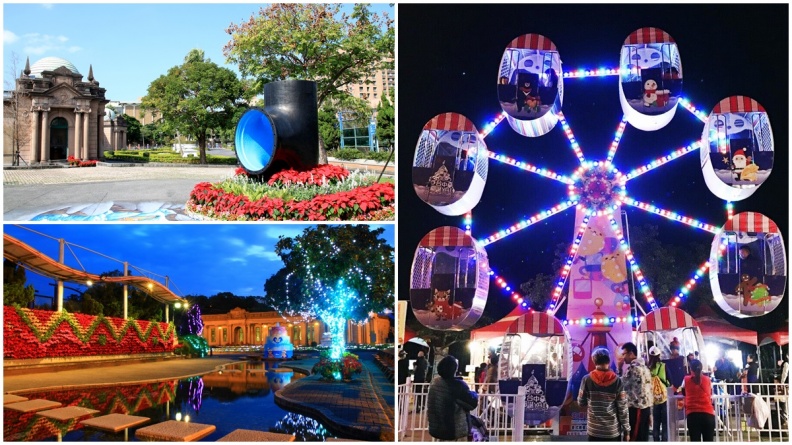摩天輪+燈海花牆！台北夢幻「公館耶誕季」開幕當日免費入園！