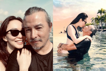 李銘順范文芳紅毯手牽手放閃!夫妻合體造型氣場全開,李銘順留言讚妻:太太太美