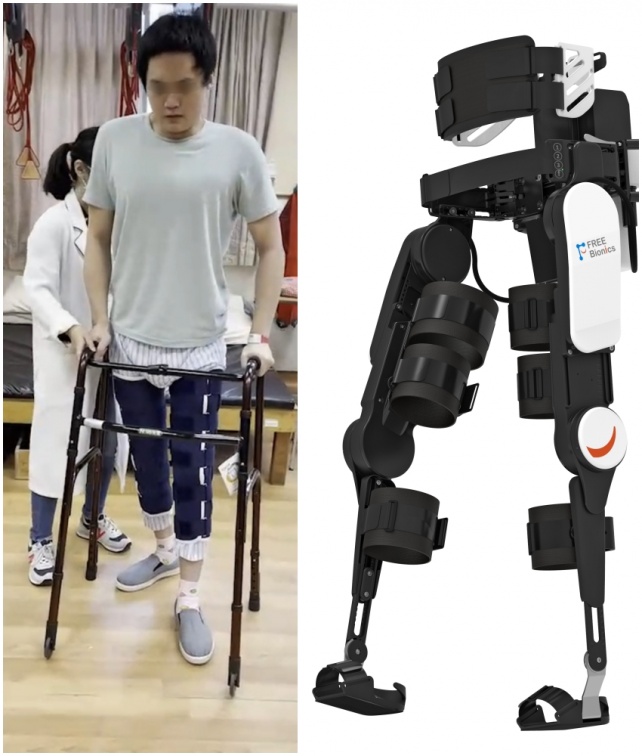 癱瘓也能走！花蓮慈濟用電刺激+外骨骼機器人 24歲癱瘓男重新站起來 