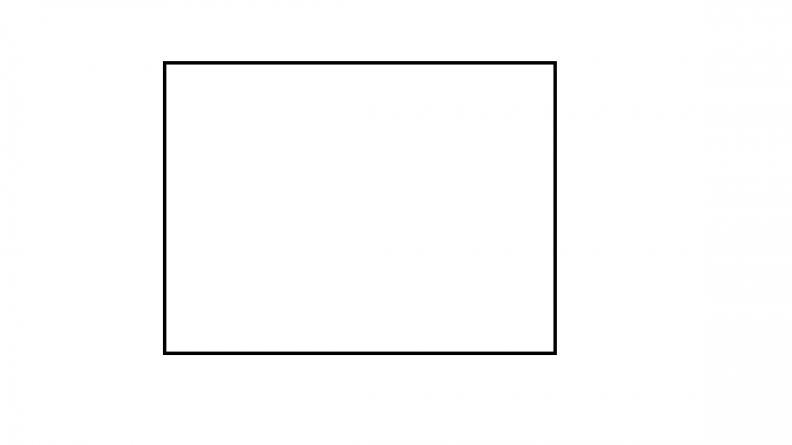 ▲在上面這張正方形中，要添加一條直線，你會怎麼畫呢？