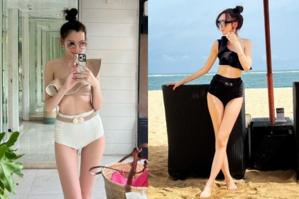 陳若儀穿克羅心短裙，超像女大生！私服「背心X牛仔」公式解析：上緊下寬跟著穿最減齡