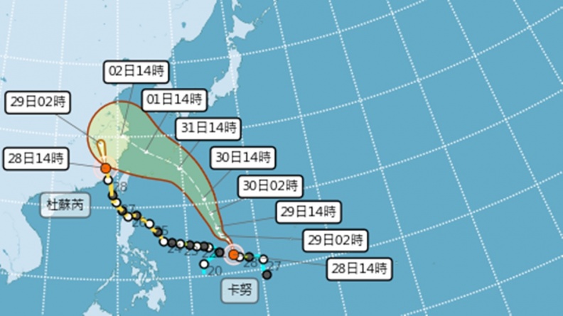 杜蘇芮遠離、卡努接力報到！恐增強為中度颱風，最接近台灣影響時間曝