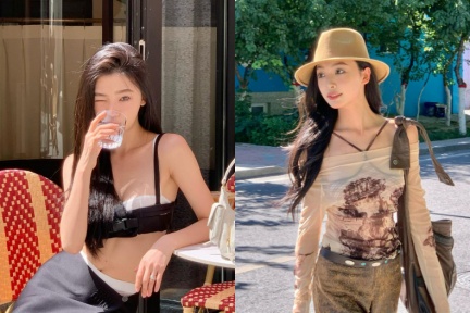美到上熱搜！「純欲女神」易夢玲濕髮+連身裙驚艷韓媒，鬆弛感私服穿搭解析