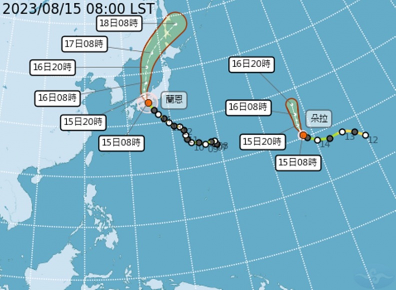 本週３階段變天！「這天起」雨勢加大連下３天，２颱風最新動向曝