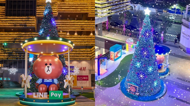 熊大現身聖誕魔法村！打卡13米聖誕樹、３大立體裝置，還有浪漫雪花＋燈光秀