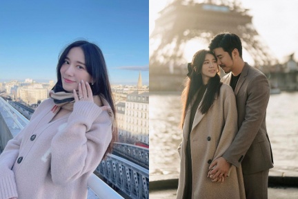 玉澤演經紀公司回應求婚喜訊！手捧「Tiffany小藍盒」單膝下跪女友，超閃鑽戒是這款