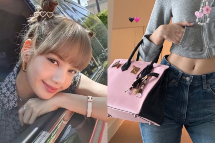 LISA私下是資深養馬戶!遛狗揹愛馬仕凱莉包,韓星飯局拎500萬「黑夜小房子」超狂