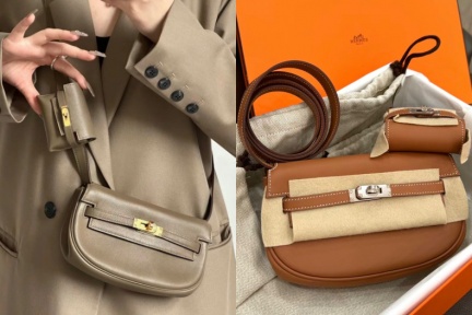 老公只揹一咖PRADA，她狂換包！陳喬恩遊日「凱莉、柏金全出場」，LV小方包超可愛