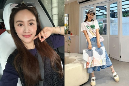 TOD′S也有招財包！Sandy腳踩「高跟樂福鞋」不腳酸：好看好走，還是美腿神器