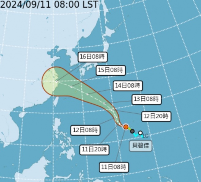 貝碧佳颱風最新路徑曝！這２天最靠近台灣，明起慎防午後大雷雨