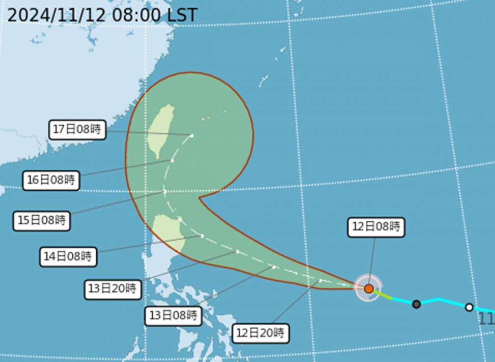 天兔颱風恐直撲台灣？最新預測路徑曝，這２天最接近台灣