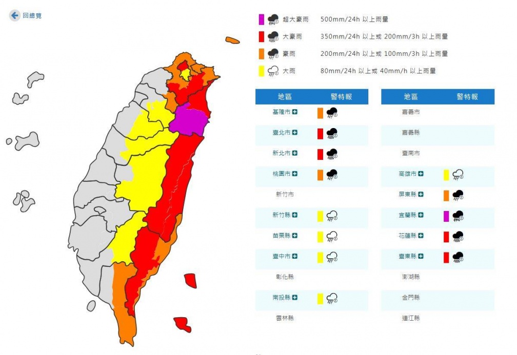 鳳凰颱風雨炸半個台灣!14縣市達停班停課標準,新北、新竹都入列 鳳凰颱風雨炸半個台灣!14縣市達停班停課標準,新北、新竹都入列