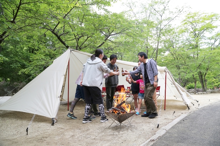 到日本東北宮城縣露營免帶裝備，人到就好！