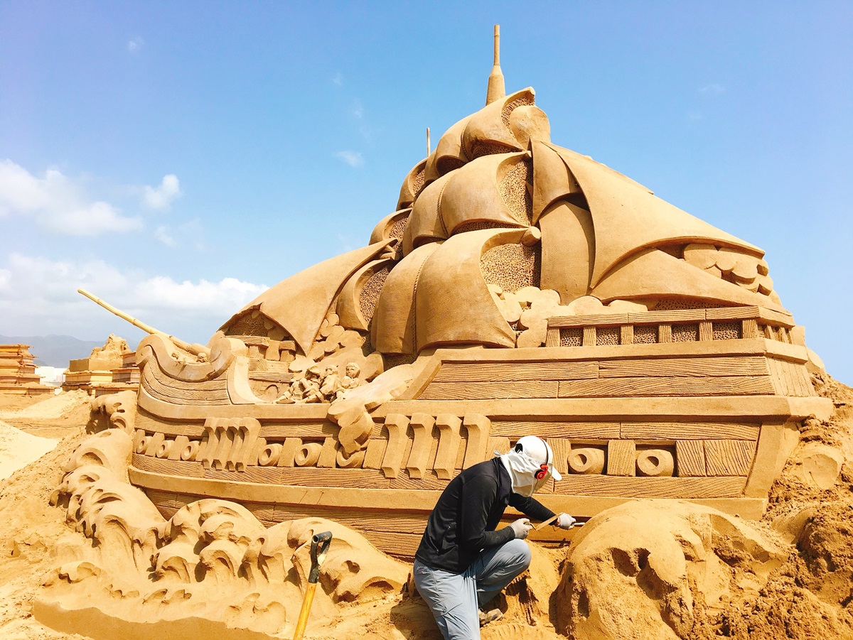 一年一度「沙雕藝術季」來了！76座航海作品錯過等明年