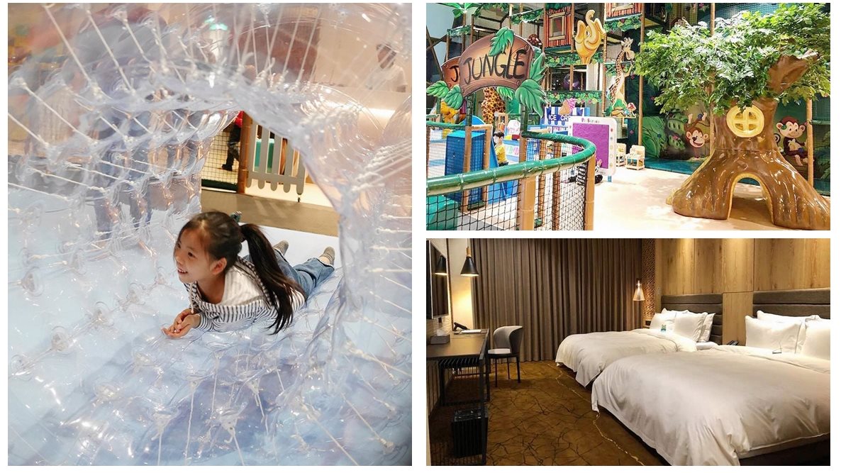 滾大球、噴射槍樣樣來  台南全新飯店打造200坪玩樂天堂