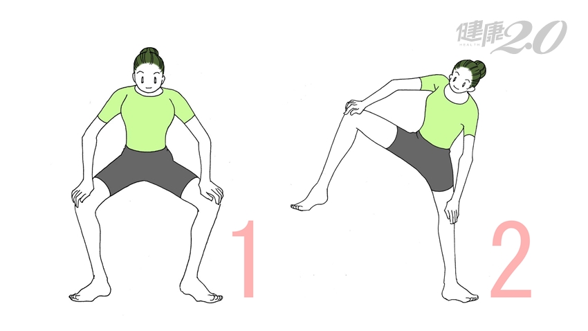 學相撲力士「踏步深蹲」 緊實骨盆、防膝關節病變