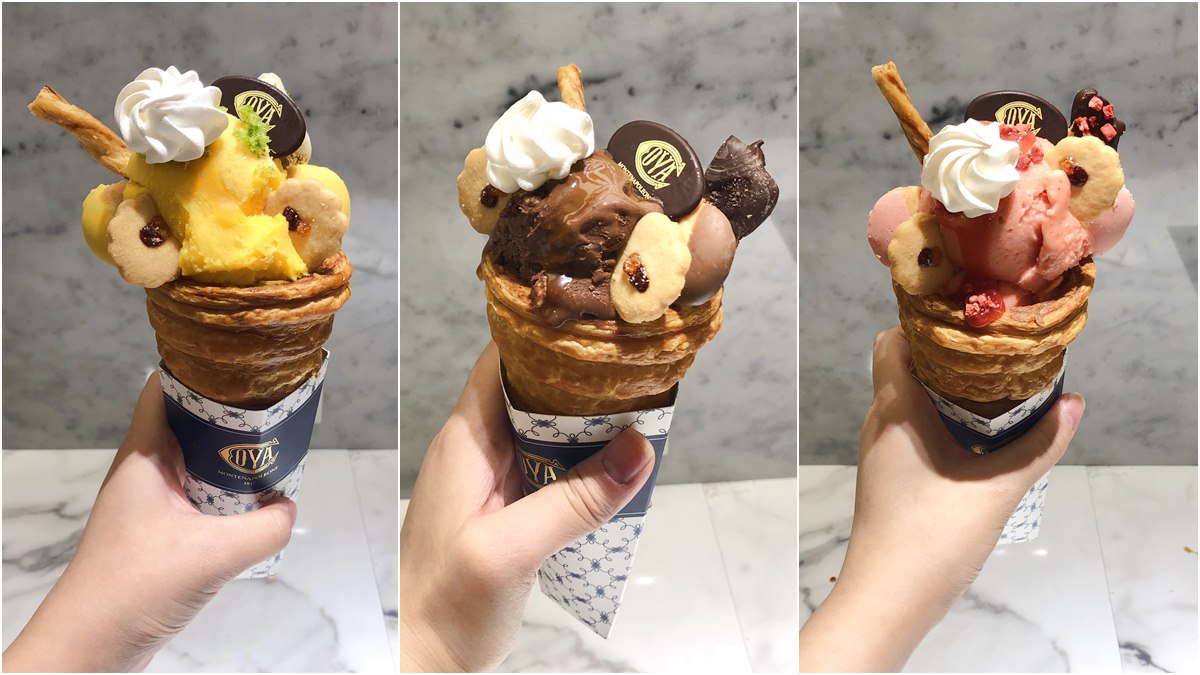 ＋１元多１支！義大利百年咖啡館推出「可頌甜筒冰」→冰淇淋是手打的！竟有芒果口味