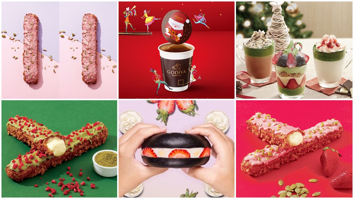 人氣耶誕甜點！GODIVA限定可可、草莓貝果、抹茶摩卡，甜點控請收下！