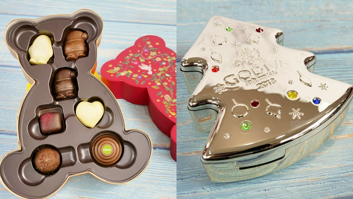 GODIV等4大品牌推「耶誕限量巧克力」商品，小熊、耶誕樹超可愛