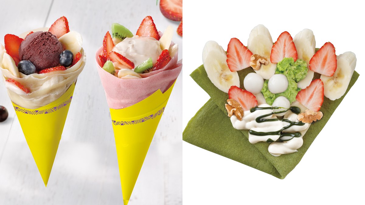  【新開店】甜點迷新目標！台灣獨家吃「粉紅草莓可麗餅」，日本超紅巴西莓登台